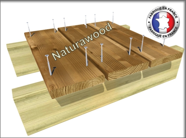 Kit EcoTerrasse - Sur mesures - Bois exotique CUMARU  »  